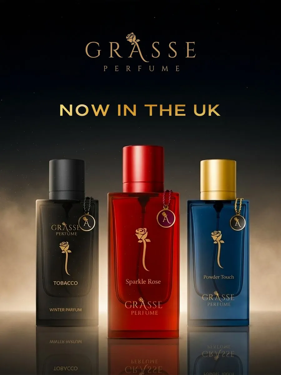 Grasse Perfume uk launch visual designed by ChessCraft Studio