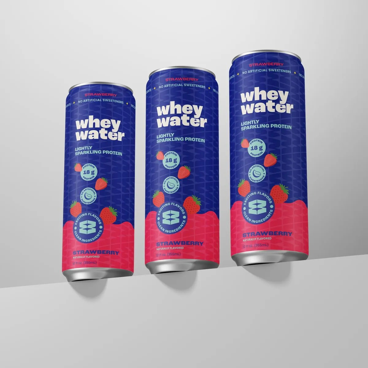 Whey Water packaging designed by ChessCraft Studio